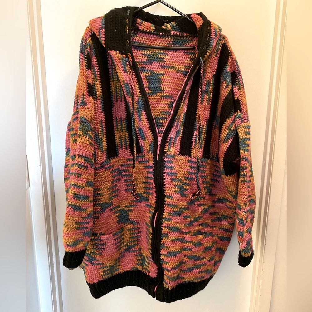 New handmade crocheted sweater.
